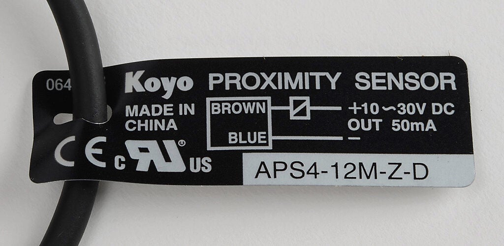 Inductive Proximity Sensor: rectangular, 4mm range (PN# APS4-12M