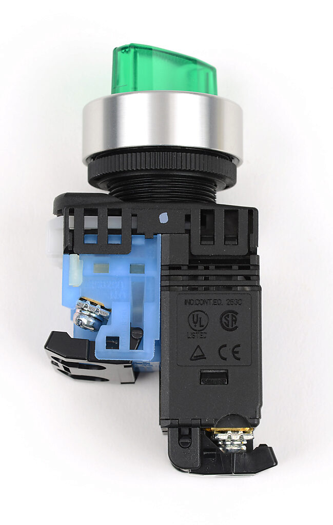 Selector Switch: maintained, 22mm, 2-pos, knob operator (PN