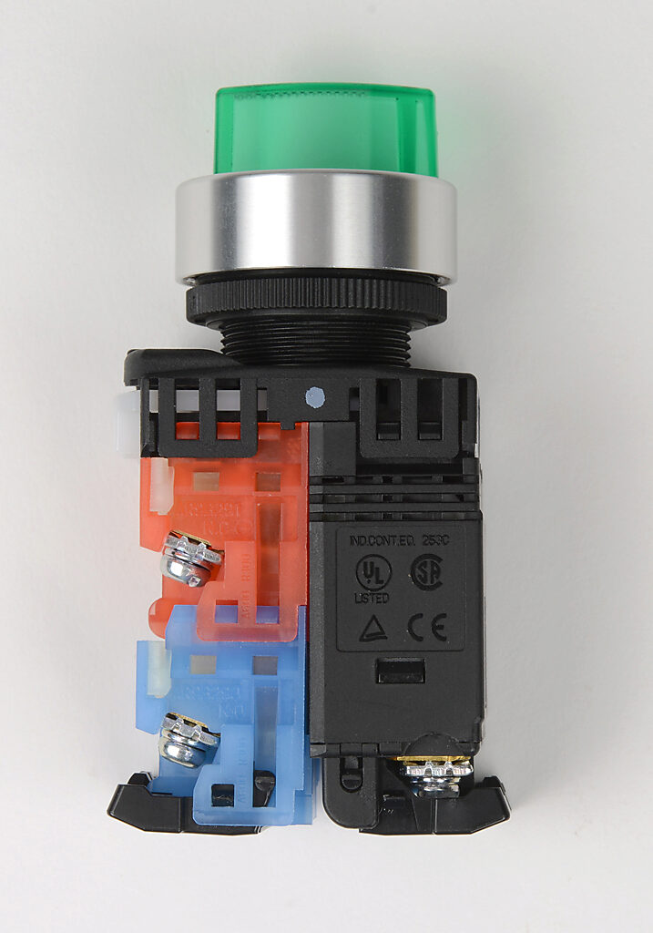 Selector Switch: maintained, 22mm, 3-pos, knob operator (PN