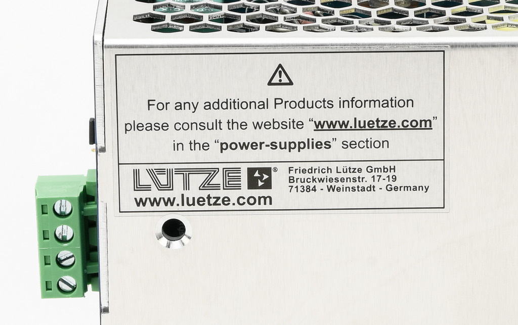 Power Supply: switching, Output: 24 VDC @ 10A/240W (adjustable