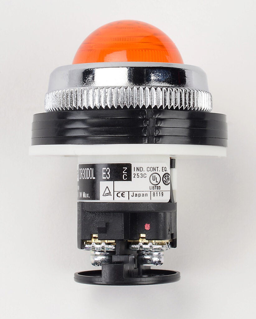 Indicating Light: 30mm, orange (PN# DR30D0L-E3AZC) | AutomationDirect