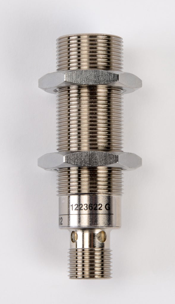 Inductive Proximity Sensor: 18mm diameter x 63.5mm body, 5mm range