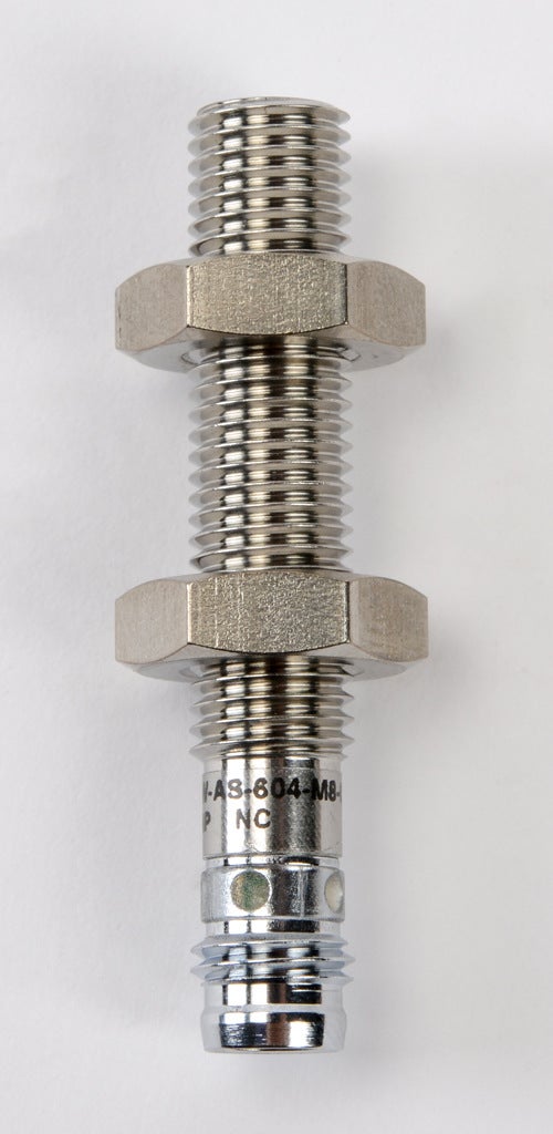Inductive Proximity Sensor: 8mm diameter x 45mm body, 1.5mm range