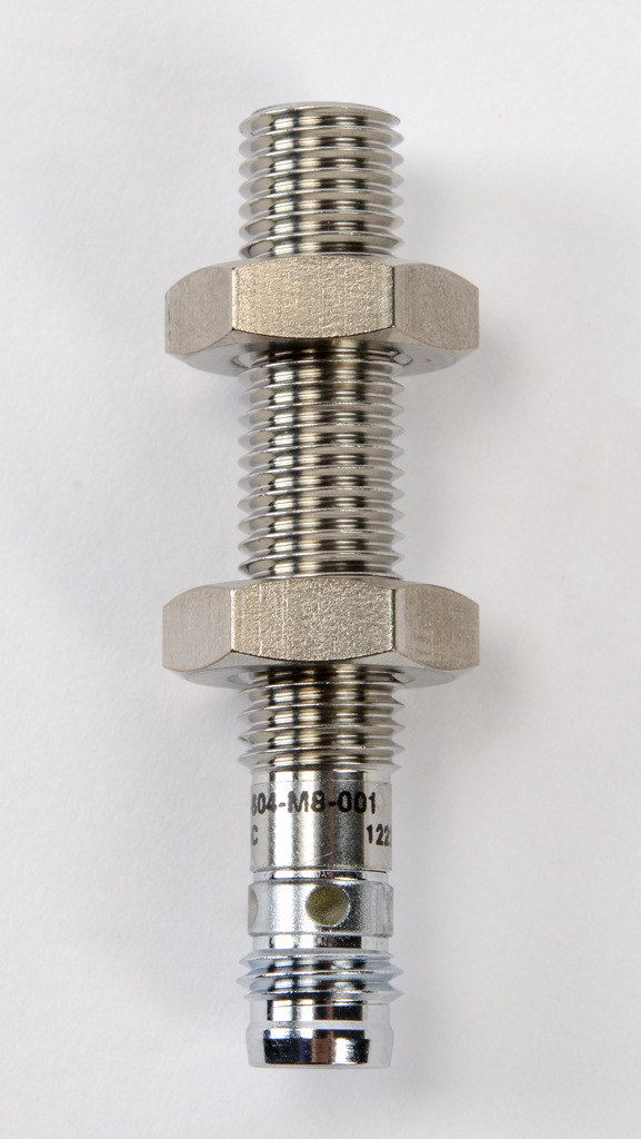Inductive Proximity Sensor: 8mm diameter x 45mm body, 1.5mm range