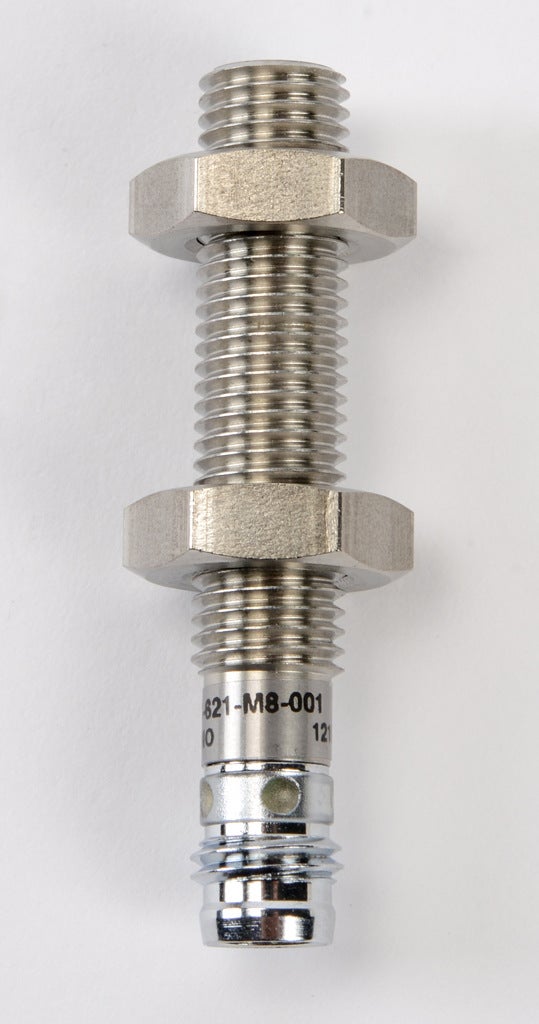 Inductive Proximity Sensor: 8mm diameter x 45mm body, 2mm range