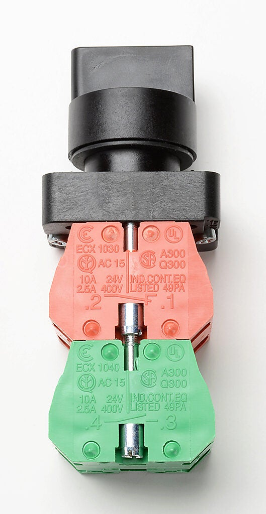 RT119622 専用 Selector Switch: maintained, 22mm, 3-pos, knob operator (PN