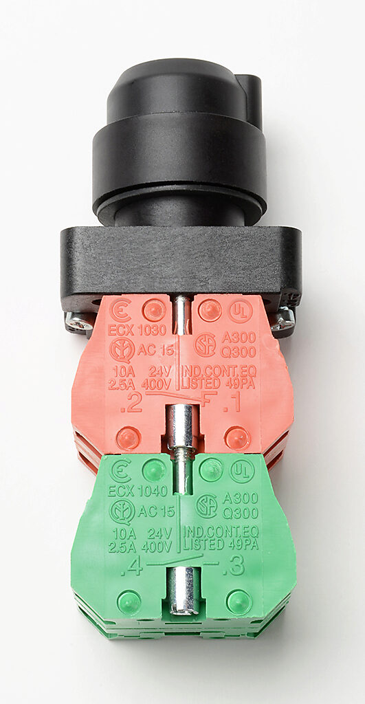 Selector Switch: maintained, 22mm, 3-pos, key operator (PN