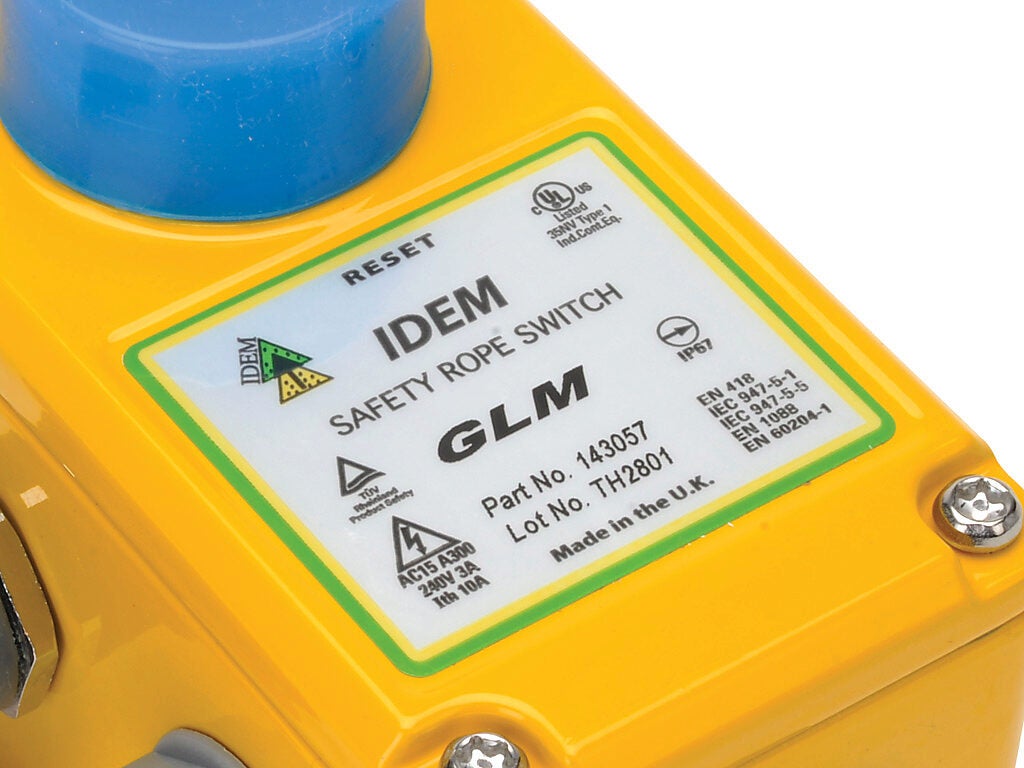 クレッタ　イエロー Safety Switch: cable-pull interlock, 50m (PN# GLM-143057