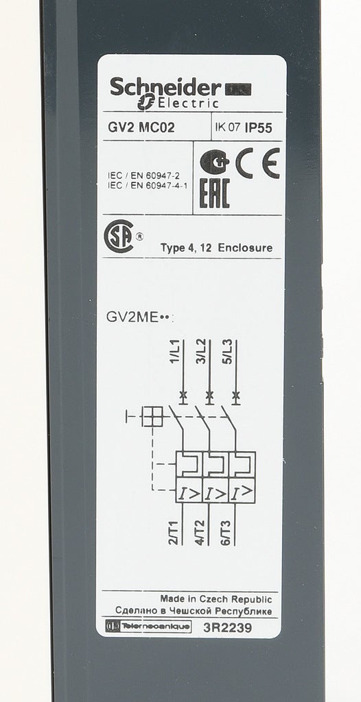 Schneider Electric GV2MC02 - per GV2ME - Mtg. rid. a incasso