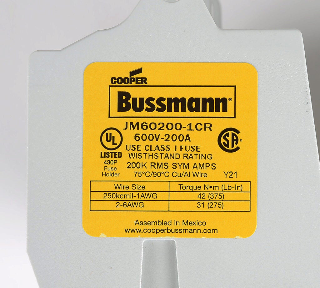 Modular Fuse Block: 200A, 3-pole (PN# JM60200-1CR-3