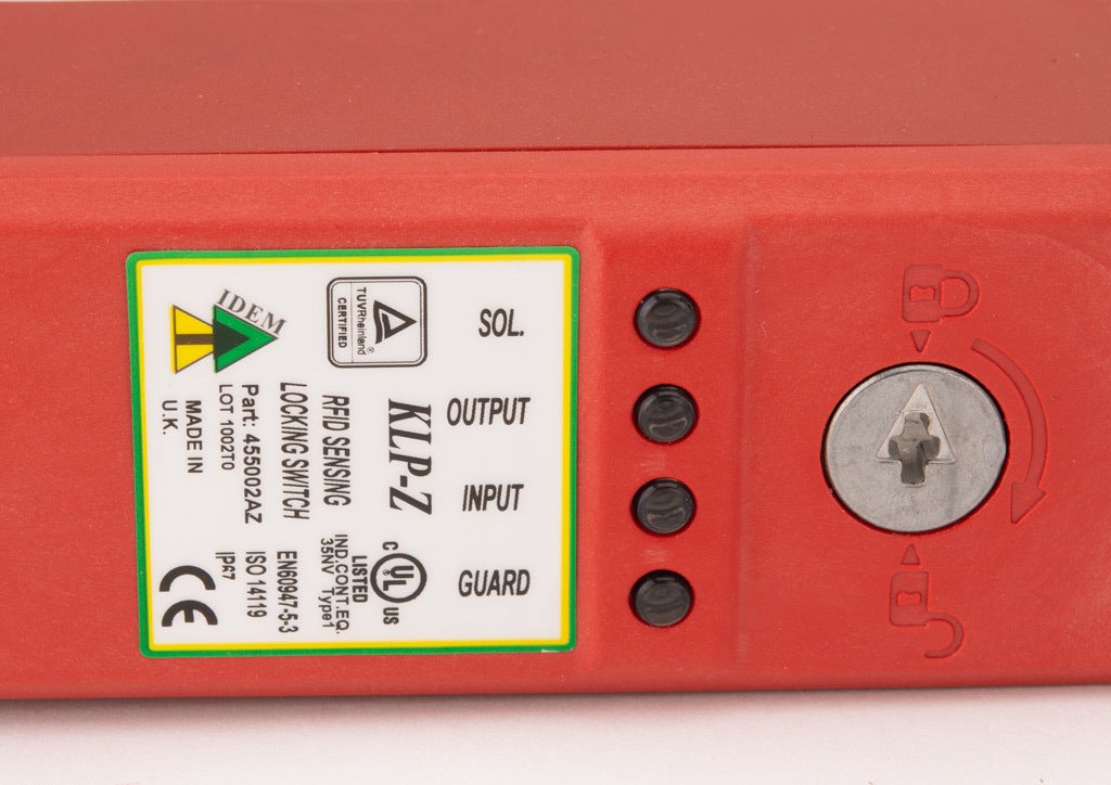 Safety Switch: tongue (key) interlock uniquely coded RFID (PN# KLP