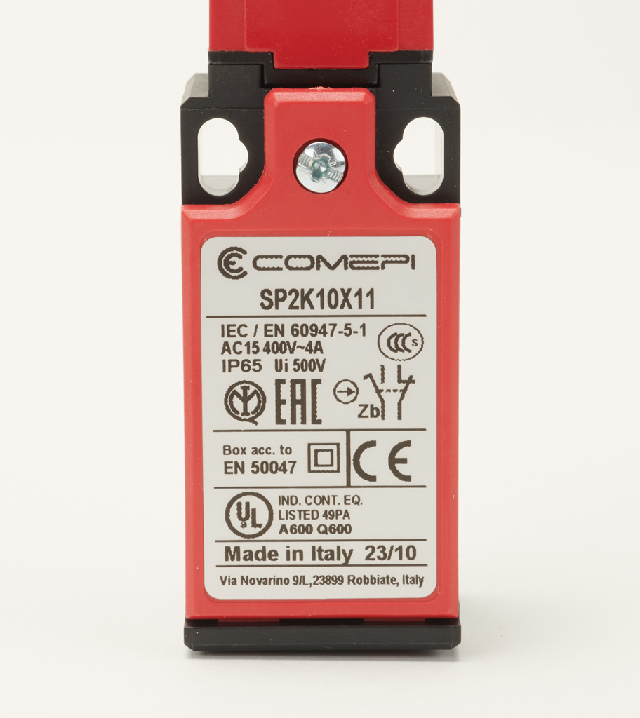 Safety Switch: tongue (key) interlock (PN# SP2K10X11