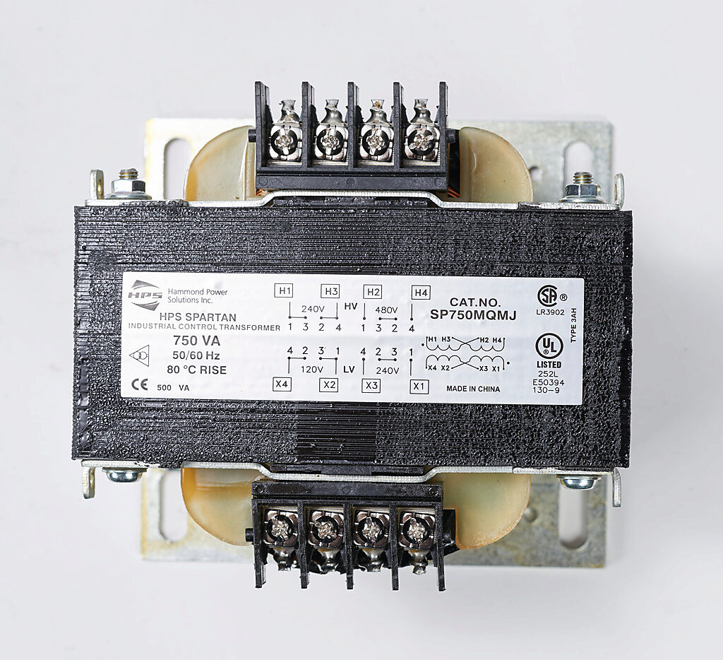 Control Transformer: open core, 750 VA (PN# SP750MQMJ