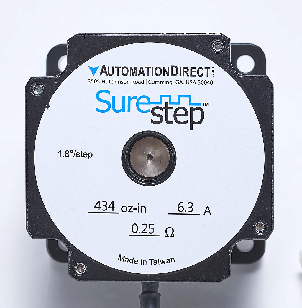Stepper Motor: NEMA 34 frame, single shaft, 434 oz-in holding