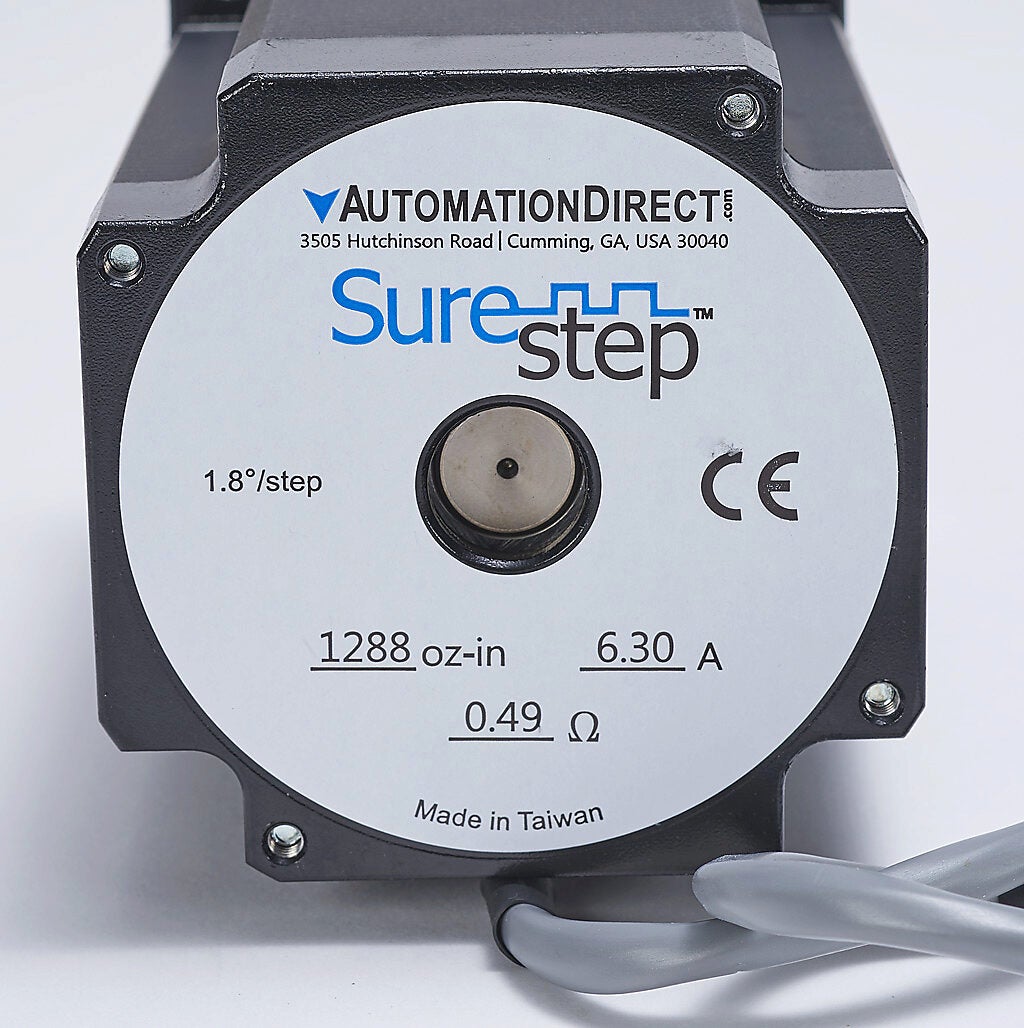 Stepper Motor: NEMA 34 frame, single shaft, 1288 oz-in holding