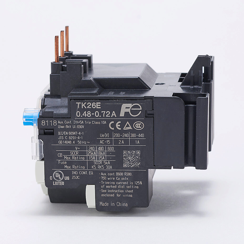 Thermal Overload Relay: 0.48-0.72A adjustable, for SC-E02x, SC Thermal Overload Relay: 0.48-0.72A adjustable, for SC-E02x, SC