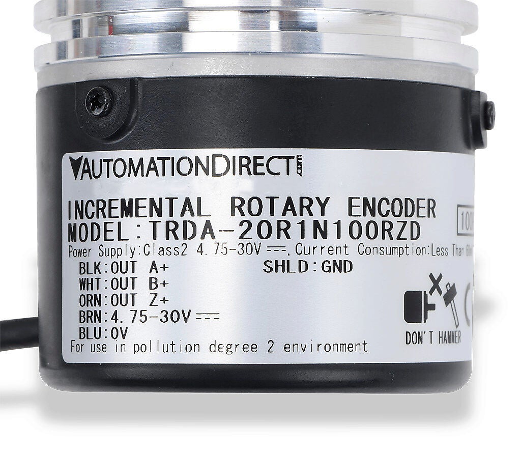 Incremental (quadrature) Rotary Encoder: 100 ppr (PN# TRDA