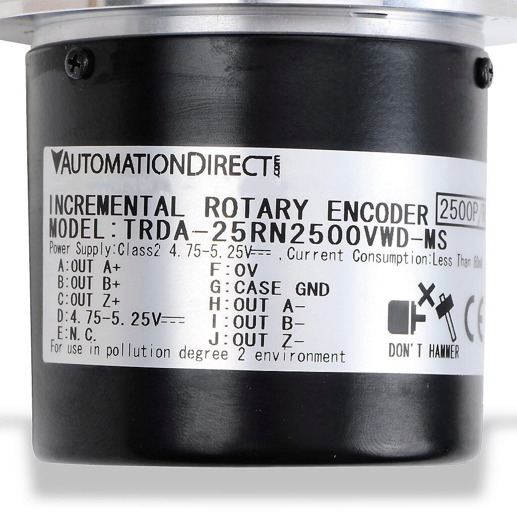 Incremental (quadrature) Rotary Encoder: 2500 ppr (PN