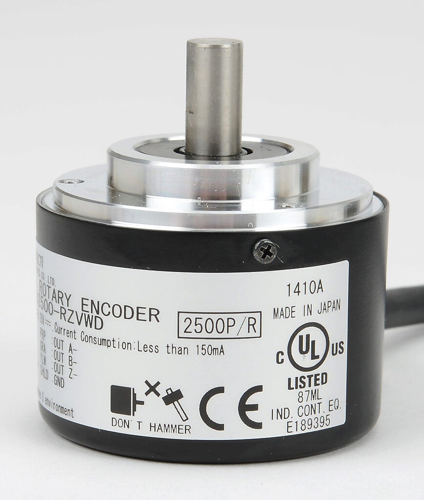 Incremental (quadrature) Rotary Encoder: 2500 ppr (PN# TRD-N2500
