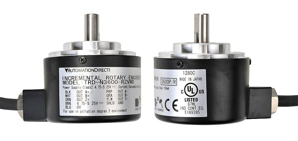 Incremental (quadrature) Rotary Encoder: 3600 ppr (PN# TRD-N3600