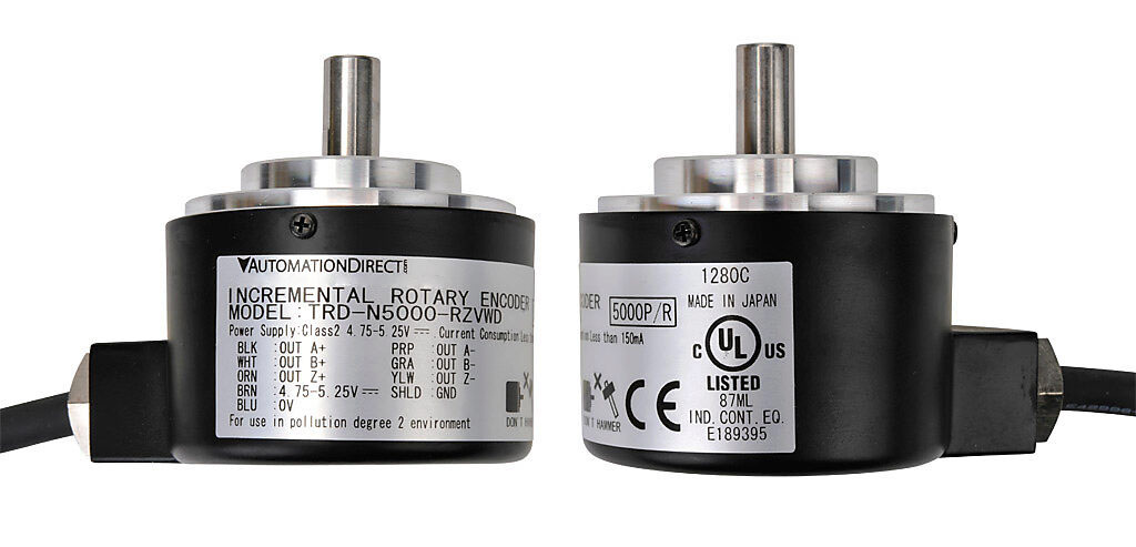 Incremental (quadrature) Rotary Encoder: 5000 ppr (PN# TRD-N5000