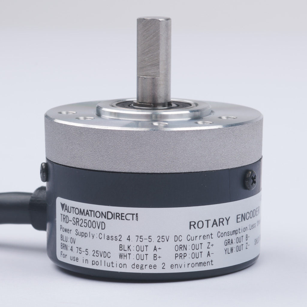 Incremental (quadrature) Rotary Encoder: 2500 ppr (PN# TRD