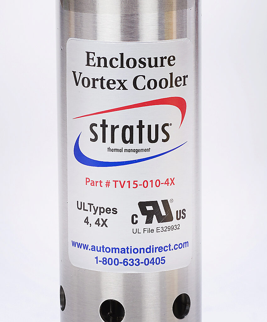 Vortex Cooler: 1000 BTUH (293W), for NEMA 4, NEMA 4X and NEMA 12