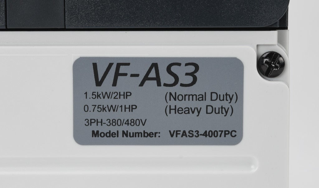 Toshiba AC High-performance Drive: 460 VAC, 1hp with 3-phase input