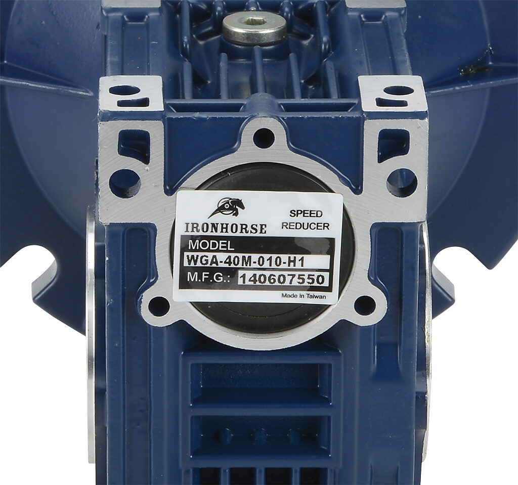 Worm Gearbox: general purpose, 10:1 ratio (PN# WGA-40M-010-H1