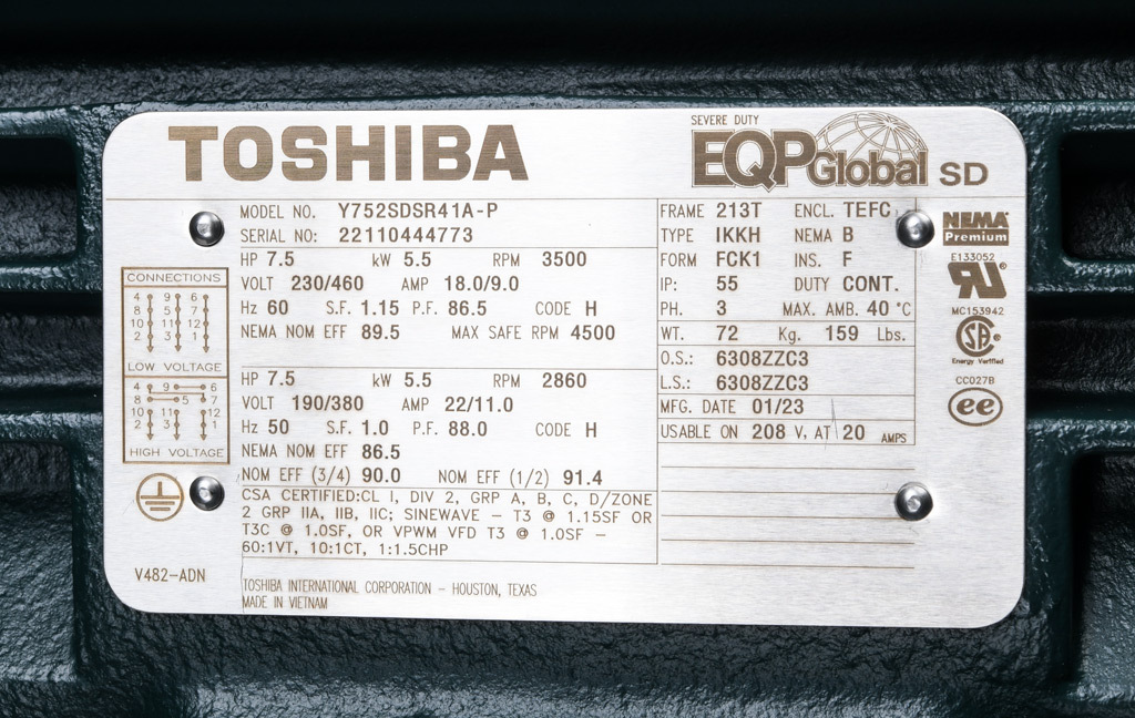 Tom29ページ Premium Efficiency AC Motor: high-performance inverter duty and