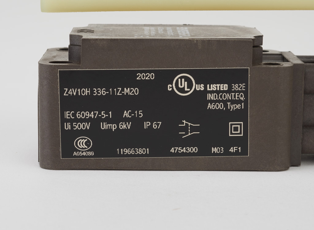 Limit Switch: side rotary adjustable 6mm plastic rod (PN# Z4V10H