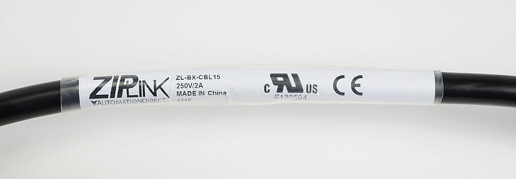 Cable: for BRX 18-point and 36-point PLCs, 1.6ft/0.5m cable length