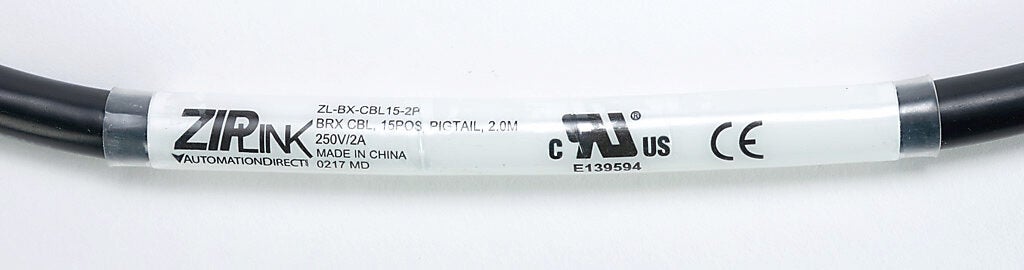 Cable: for BRX 18-point and 36-point PLCs, 6.5ft/2m cable length