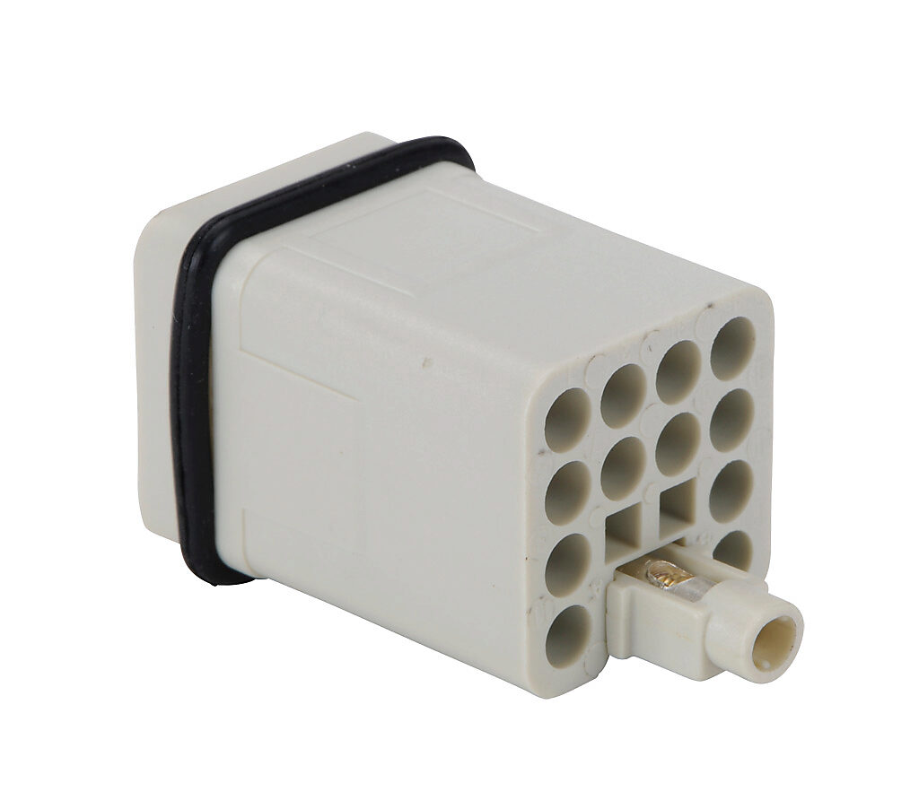 Male Insert: 12-pole, 10 amp, for ZIPport multi-wire housings (PN