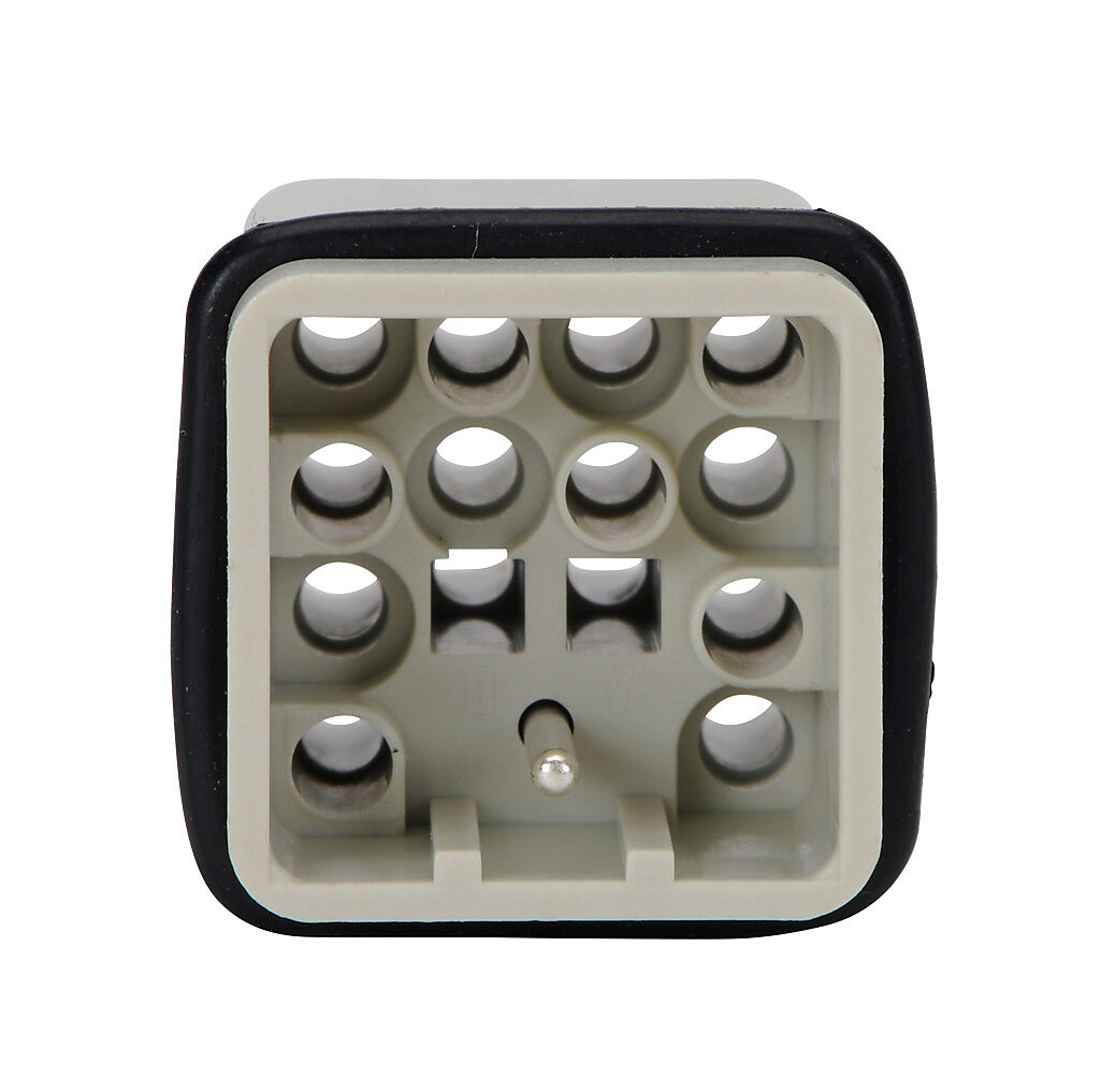 Male Insert: 12-pole, 10 amp, for ZIPport multi-wire housings (PN