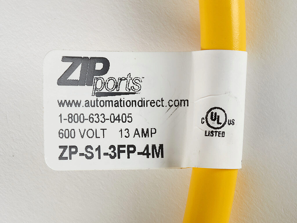 7/8in - 16 UN2 Thread Nut 3-pin Female Axial to Pigtail Cable