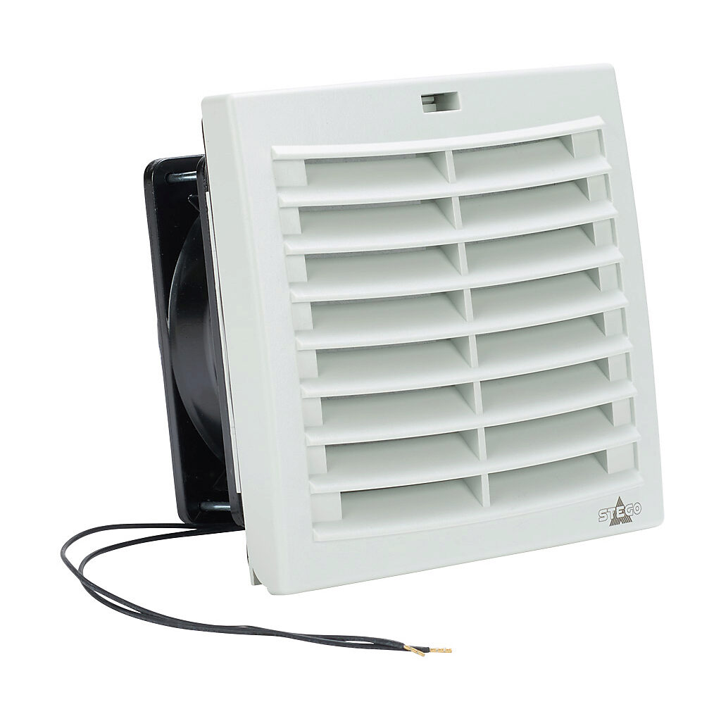 Enclosure Fan Assembly: intake, 37 CFM, 115 VAC operating voltage