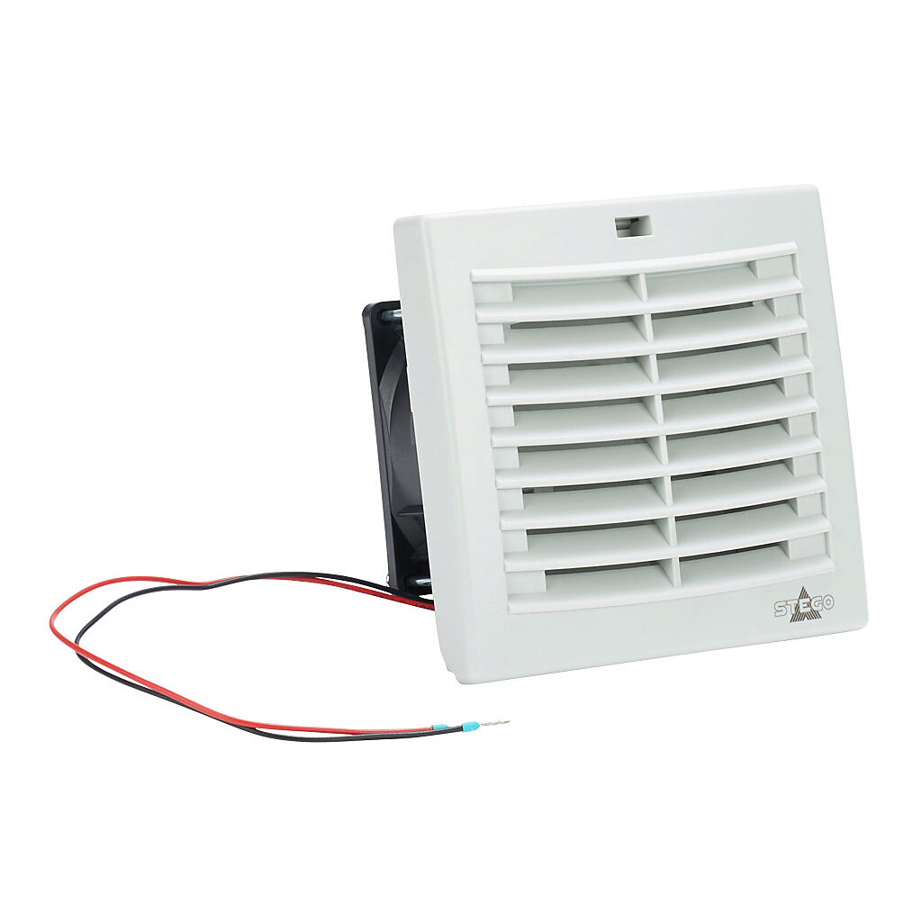 Enclosure Fan Assembly: exhaust, 19 CFM, 12 VDC operating voltage