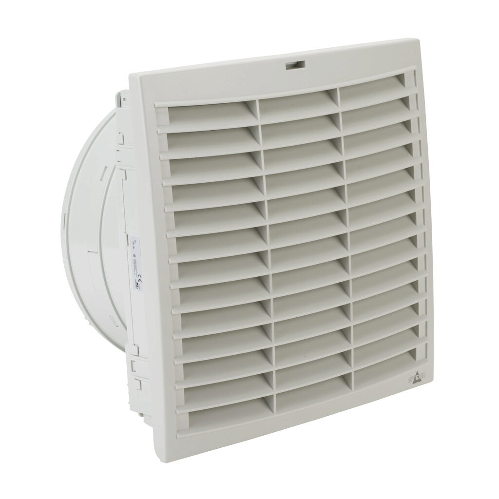 Enclosure Fan Assembly: exhaust, 607 CFM, 115 VAC operating