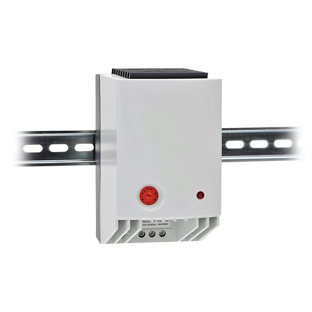 Enclosure Heater: 550W heating capacity, PTC resistor heating