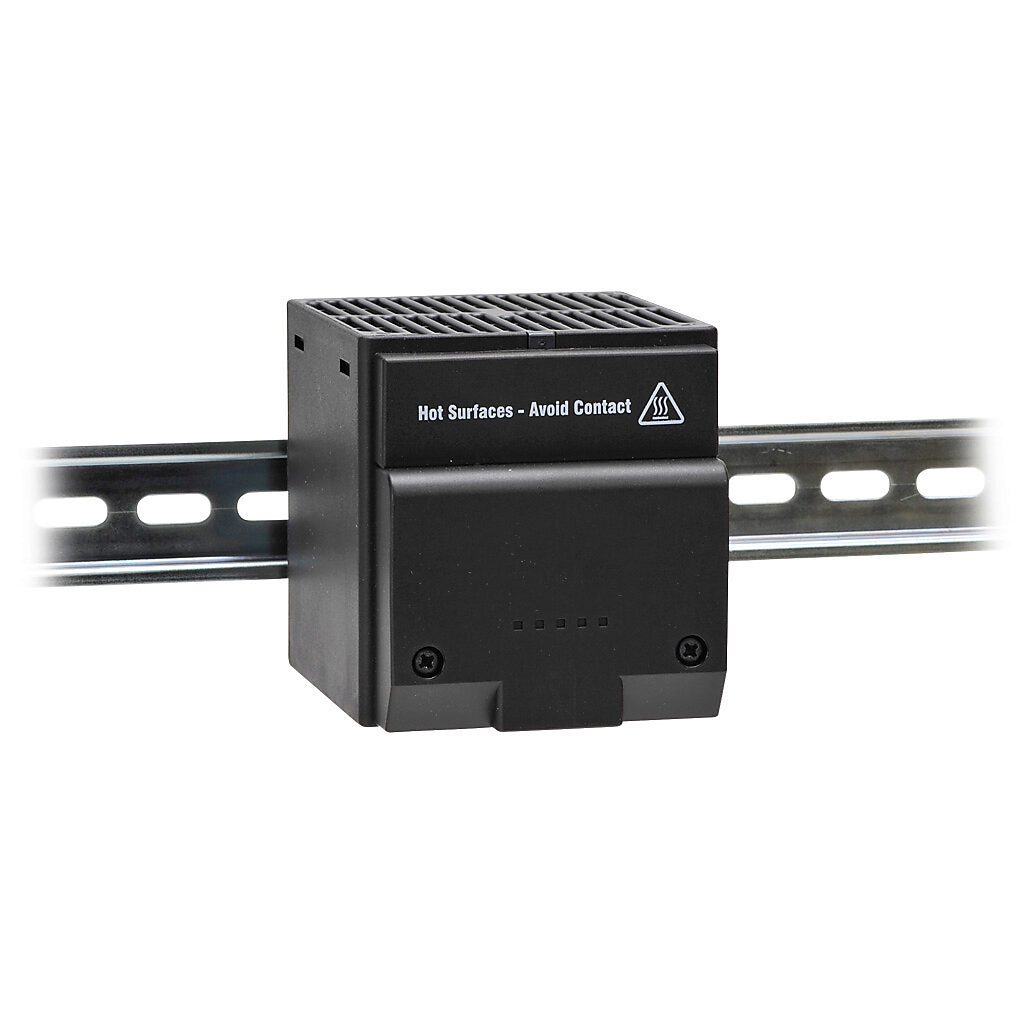 Enclosure Heater: 400W heating capacity, touch-safe PTC resistor