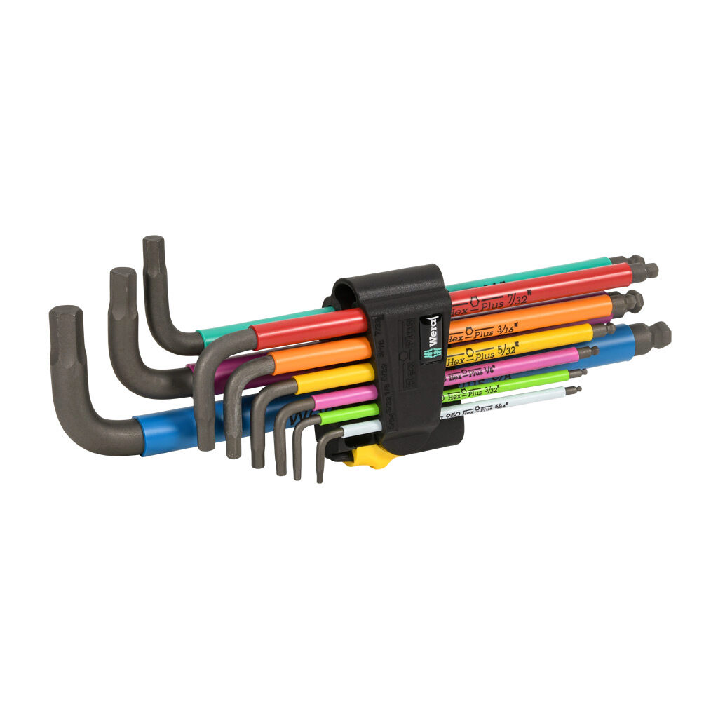 Wera Hex-Plus Hex Key Set: 9 pieces (PN# 05022640001