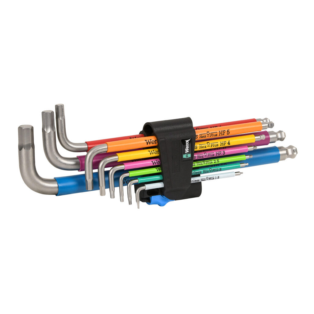 Wera Hex-Plus Hex Key Set: 9 pieces (PN# 05022699001