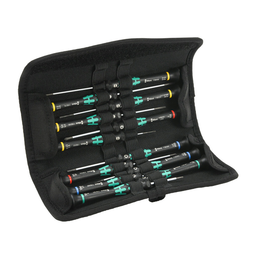 【特価セール】Wera(ヴェラ) 05073675001 | Kraftform Wera Kraftform Micro Screwdriver Set: 12 pieces (PN# 05073675001