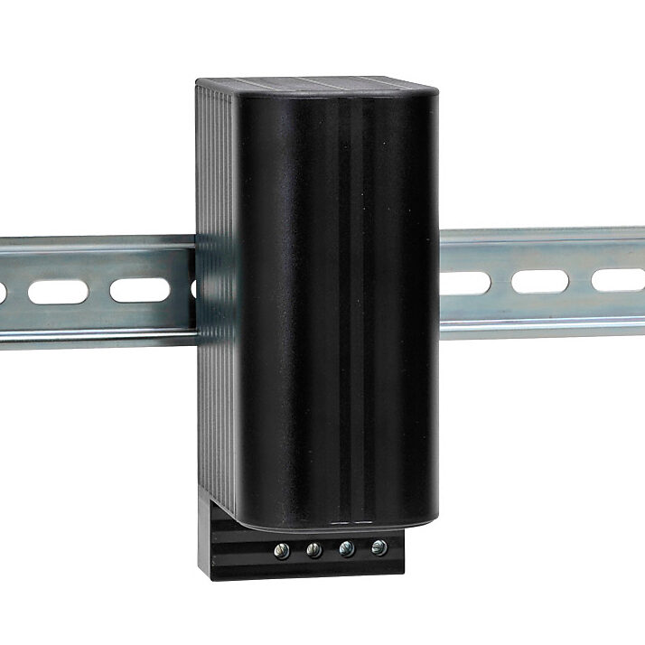 Enclosure Heater: 150W heating capacity, touch-safe PTC resistor