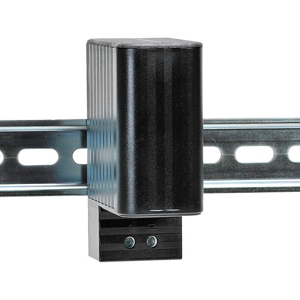 Enclosure Heater: 20W heating capacity, touch-safe PTC resistor