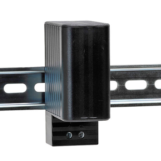 Enclosure Heater: 10W heating capacity, touch-safe PTC resistor