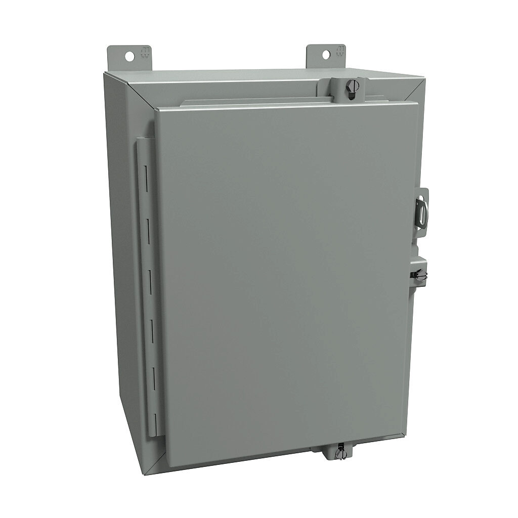 Enclosure: 16 x 12 x 8in, wall mount, carbon steel (PN# 1418N4B8
