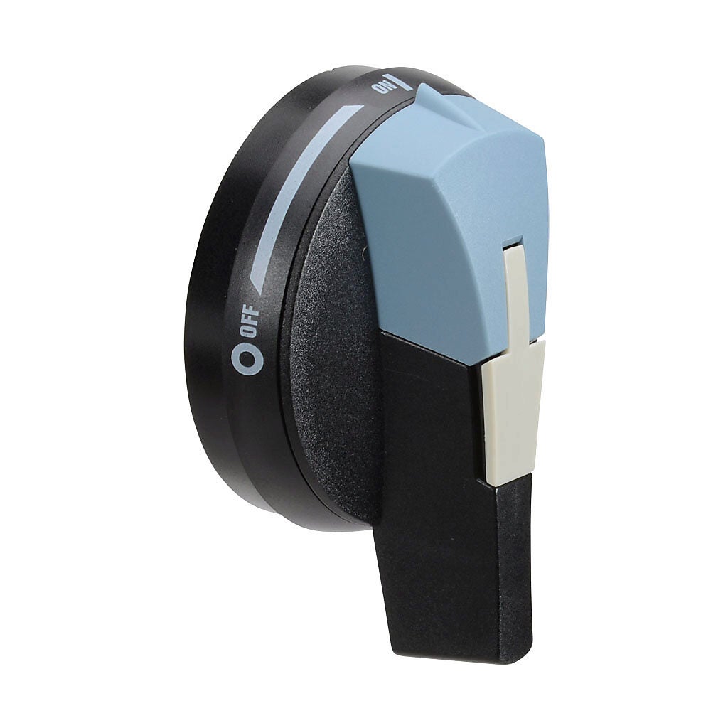 rotary Handle: round, black/blue (PN# 14930111) | AutomationDirect