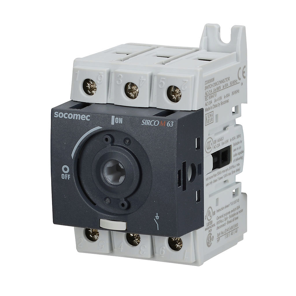 Disconnect Switch: 3-pole, 63A (PN# 22003006-UL) | AutomationDirect